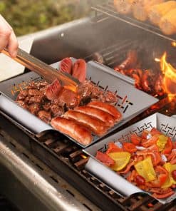 Set de 2 Cestas de Parrilla para Vegetales, Cesta de