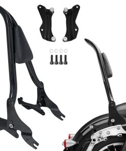 totiancong 22" Respaldo alto Sissy Bar y Kit de Soportes