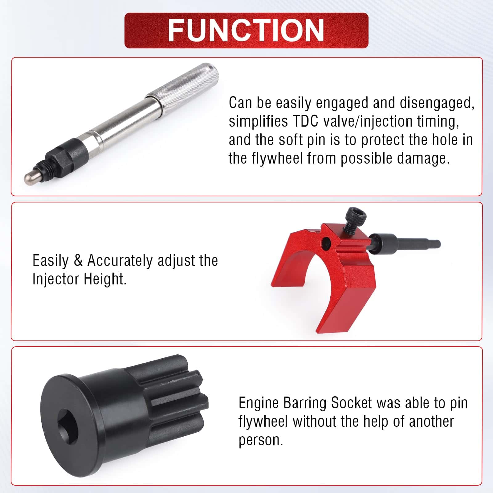 Kit de 3 Herramientas para Caterpillar, J-42083 Pasador de - Imagen 4