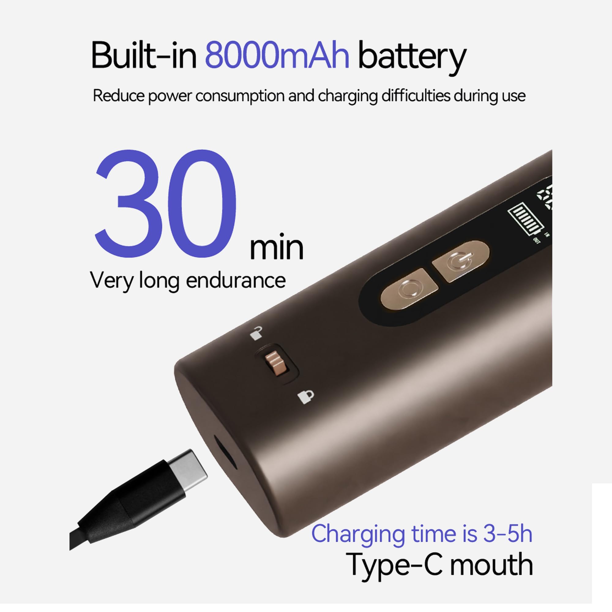 Cepillo Alisador Inalámbrico - Cepillo de Pelo Portátil - Imagen 6