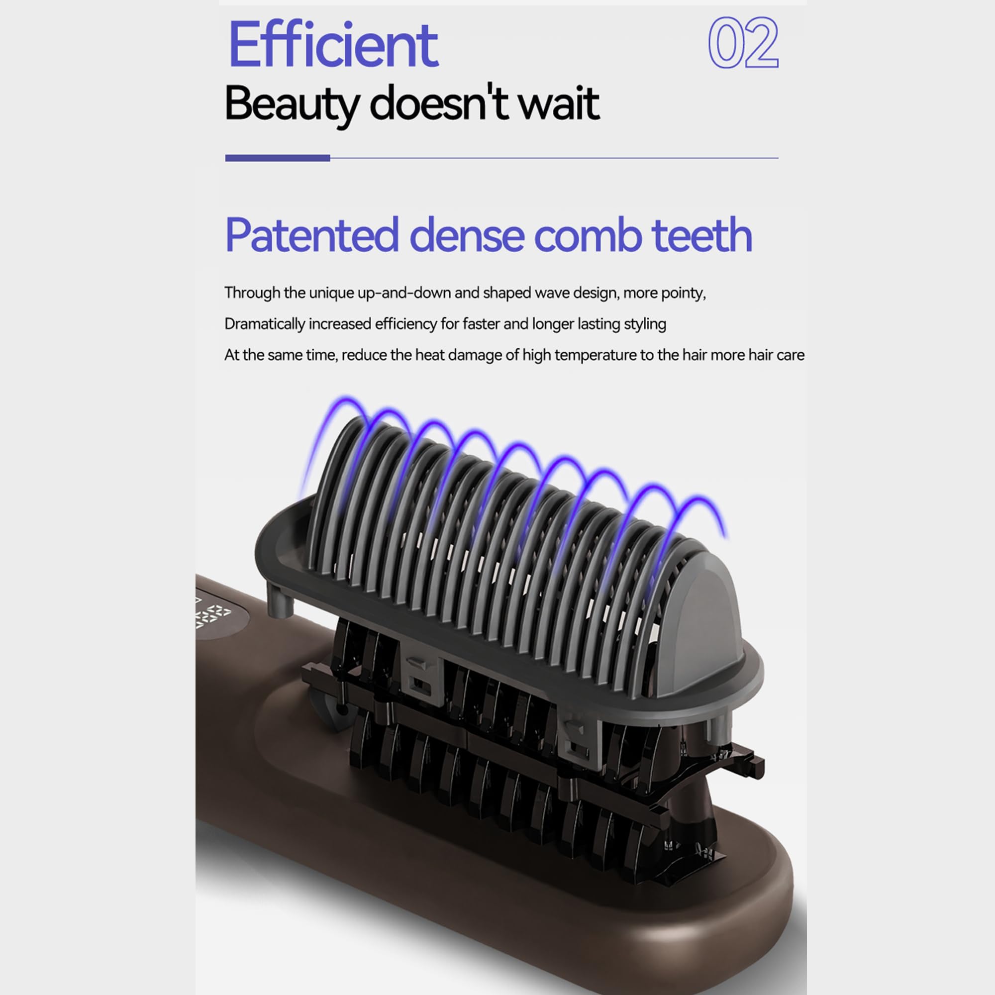 Cepillo Alisador Inalámbrico - Cepillo de Pelo Portátil - Imagen 7