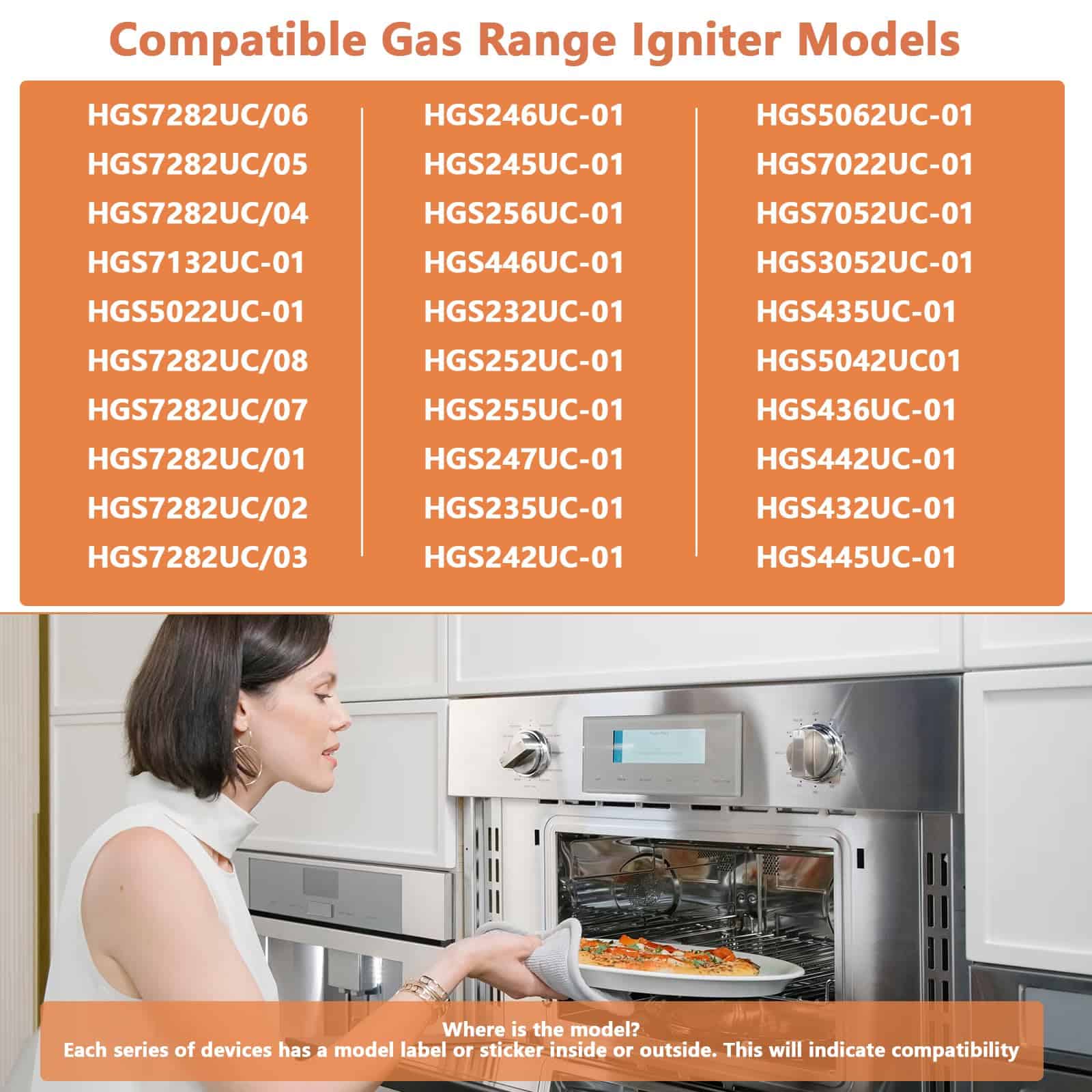 Sthovd 00492431 00487383 Repuesto de Encendedor de Horno de - Imagen 7