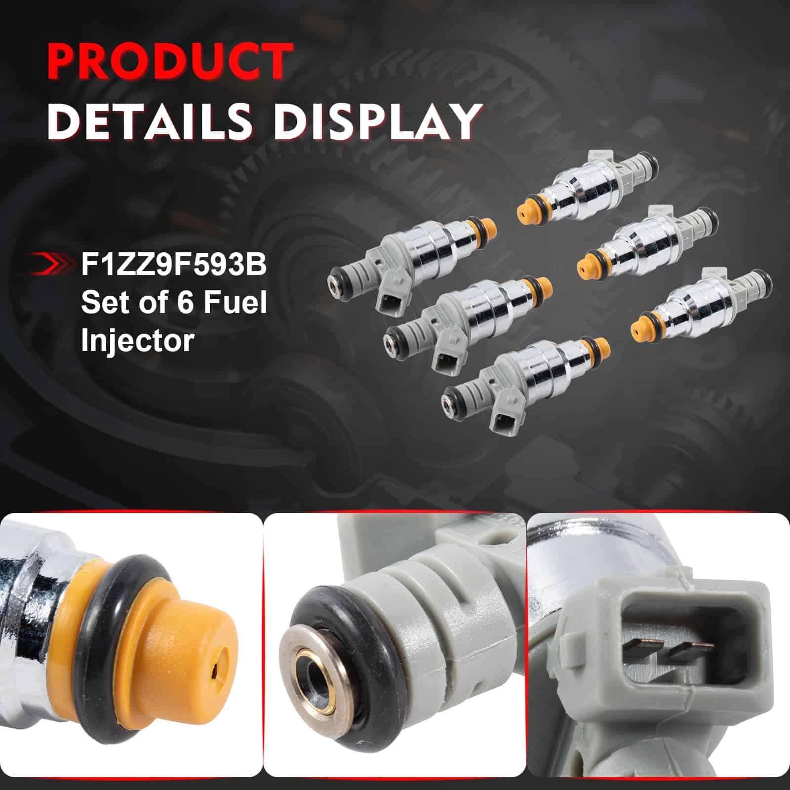 Conjunto de 6 inyectores de combustible Merautop SJ - Imagen 5