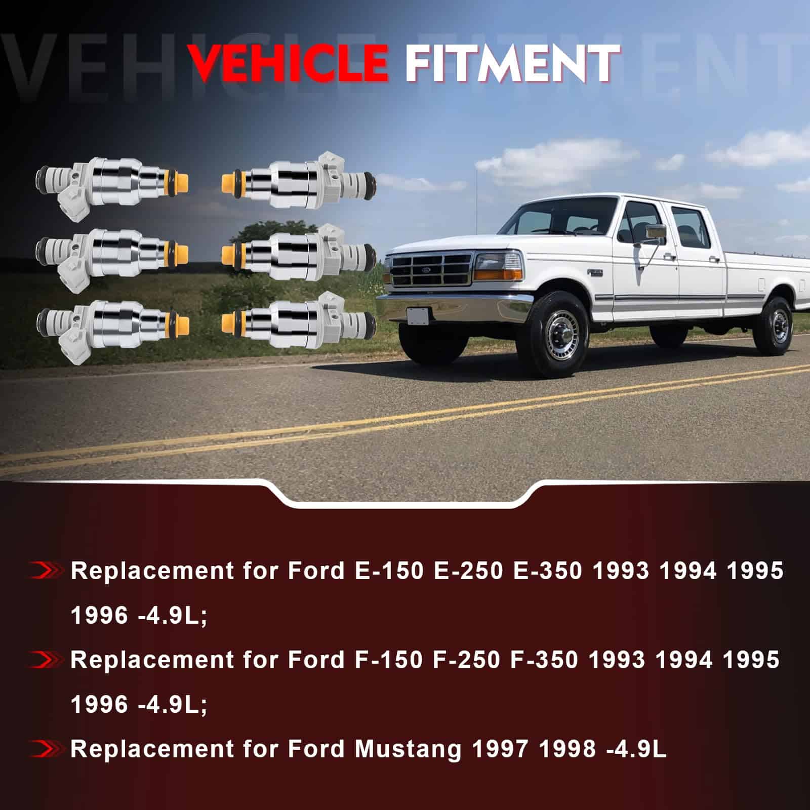 Conjunto de 6 inyectores de combustible Merautop SJ - Imagen 3