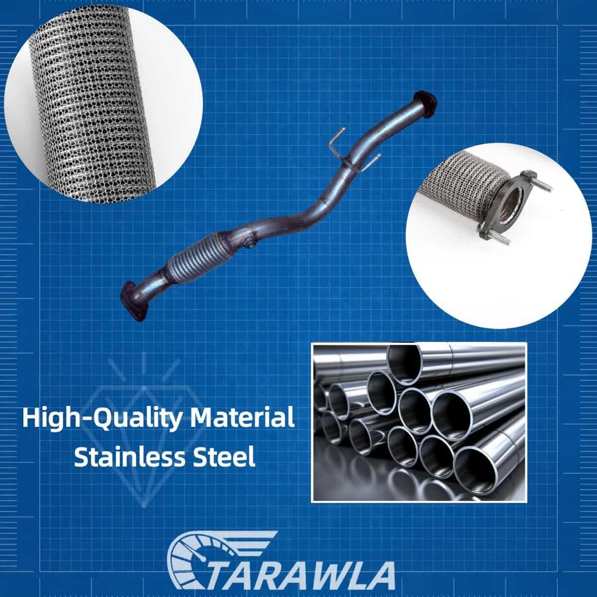 TARALWA Tubo Flexible para Silenciador de Escape de Acero - Imagen 4