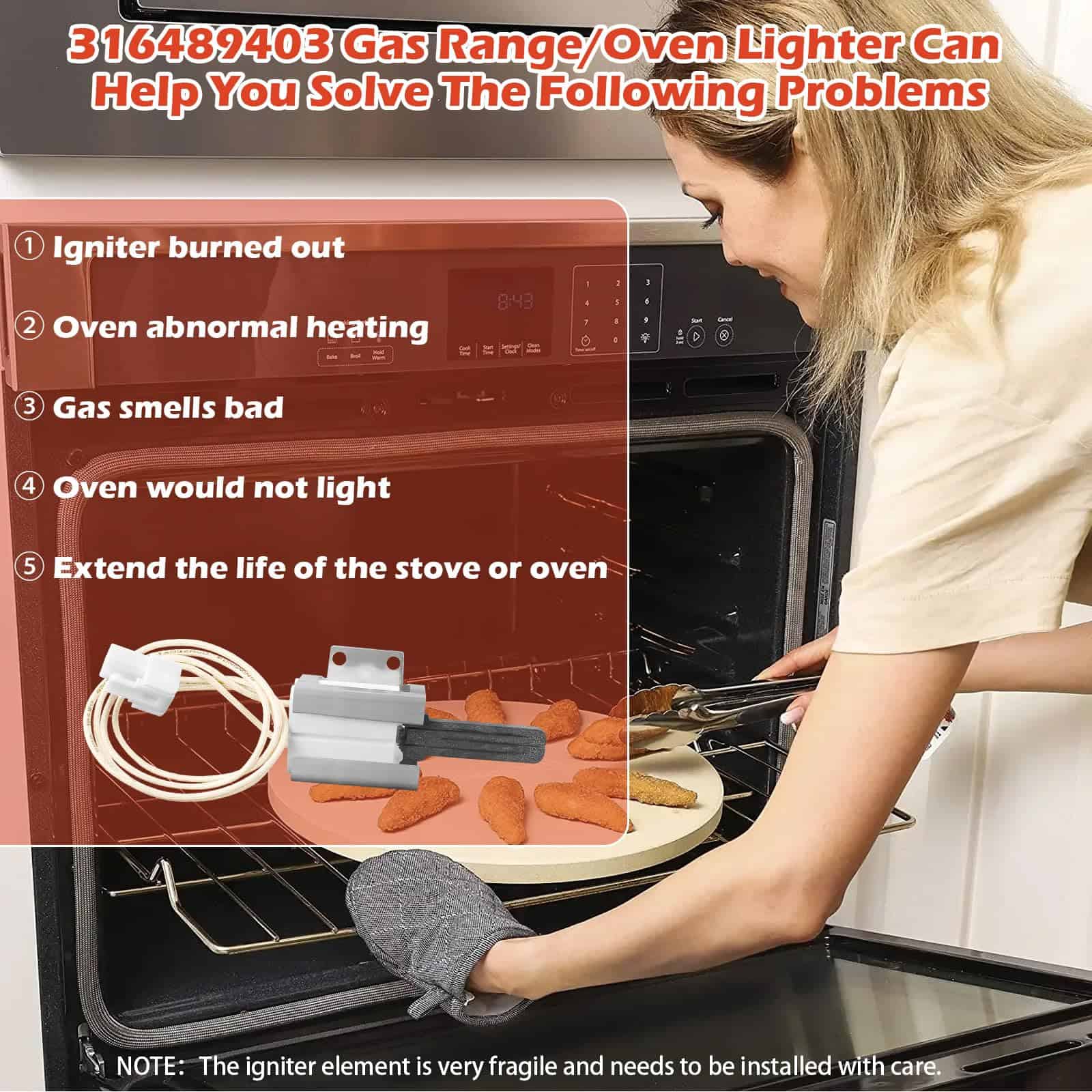 316489403 5304508786 Ignitor de Horno a Gas para Kenmore - Imagen 8