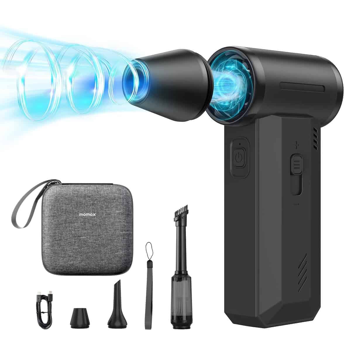 Soplador y Aspiradora Eléctrica 2 en 1, Soplador sin