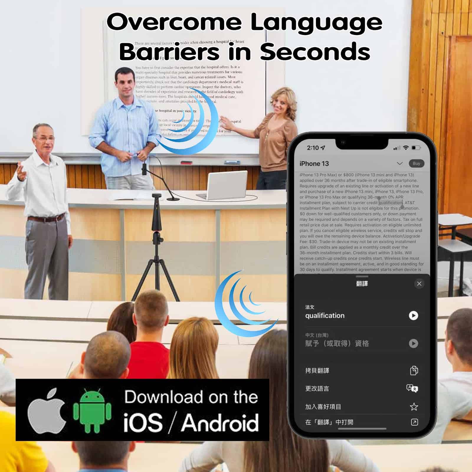 Auriculares traductores de idiomas en tiempo real con - Imagen 7