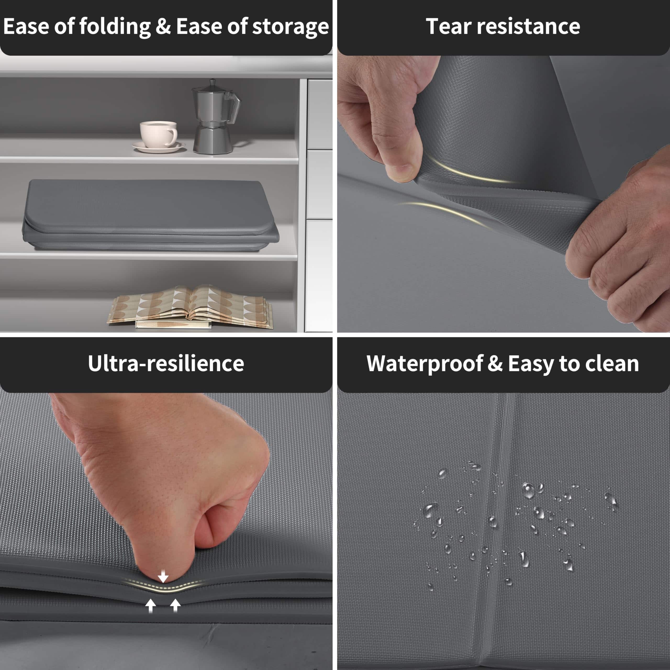 Tapete de Yoga para Niños Extra Grueso de -Gris - Imagen 5