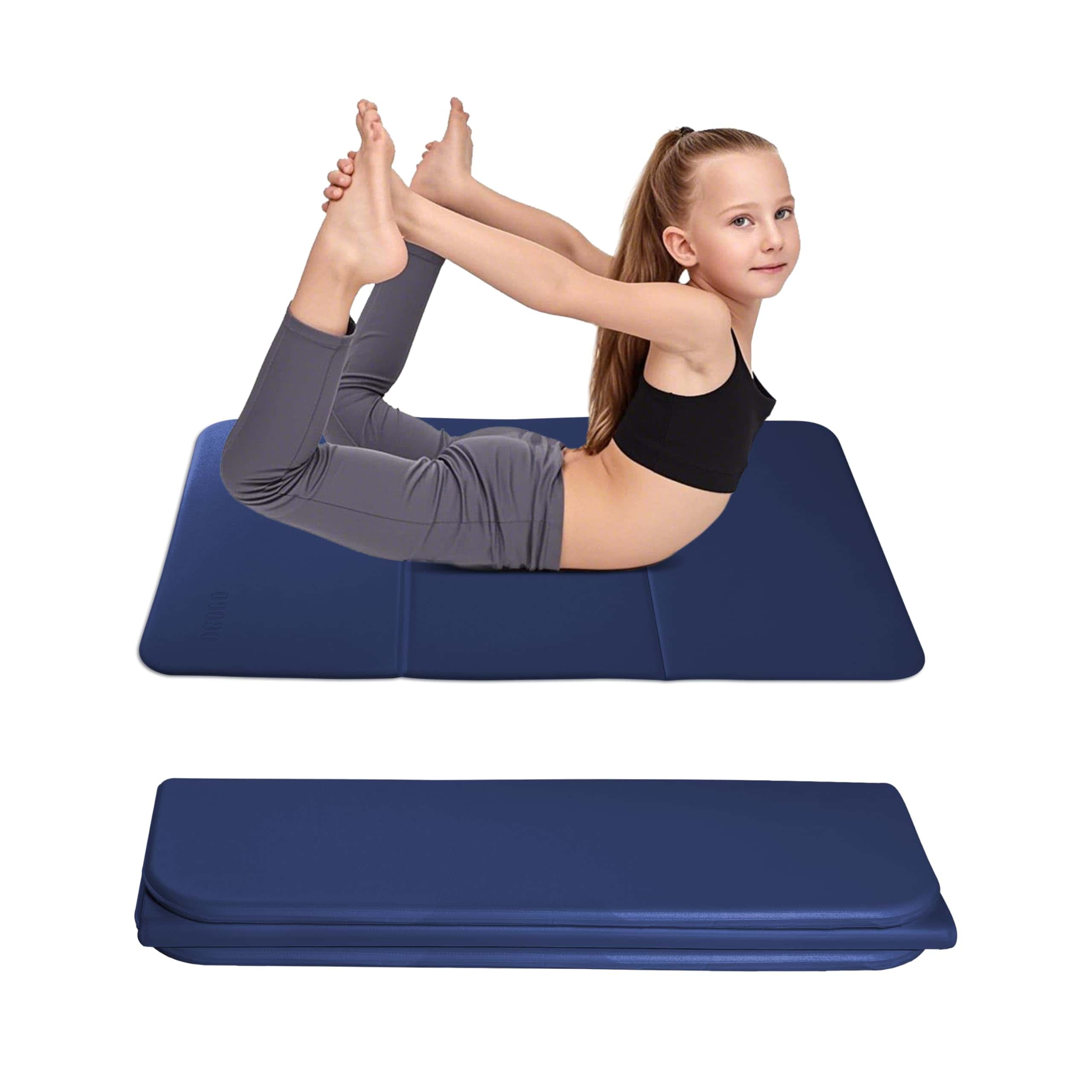 Tapete de Yoga para Niños Extra Grueso de -Azul Marino