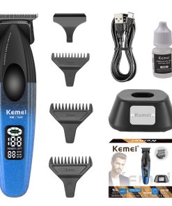 Recortadora de barba KEMEI 1669 para hombres, Recortadoras