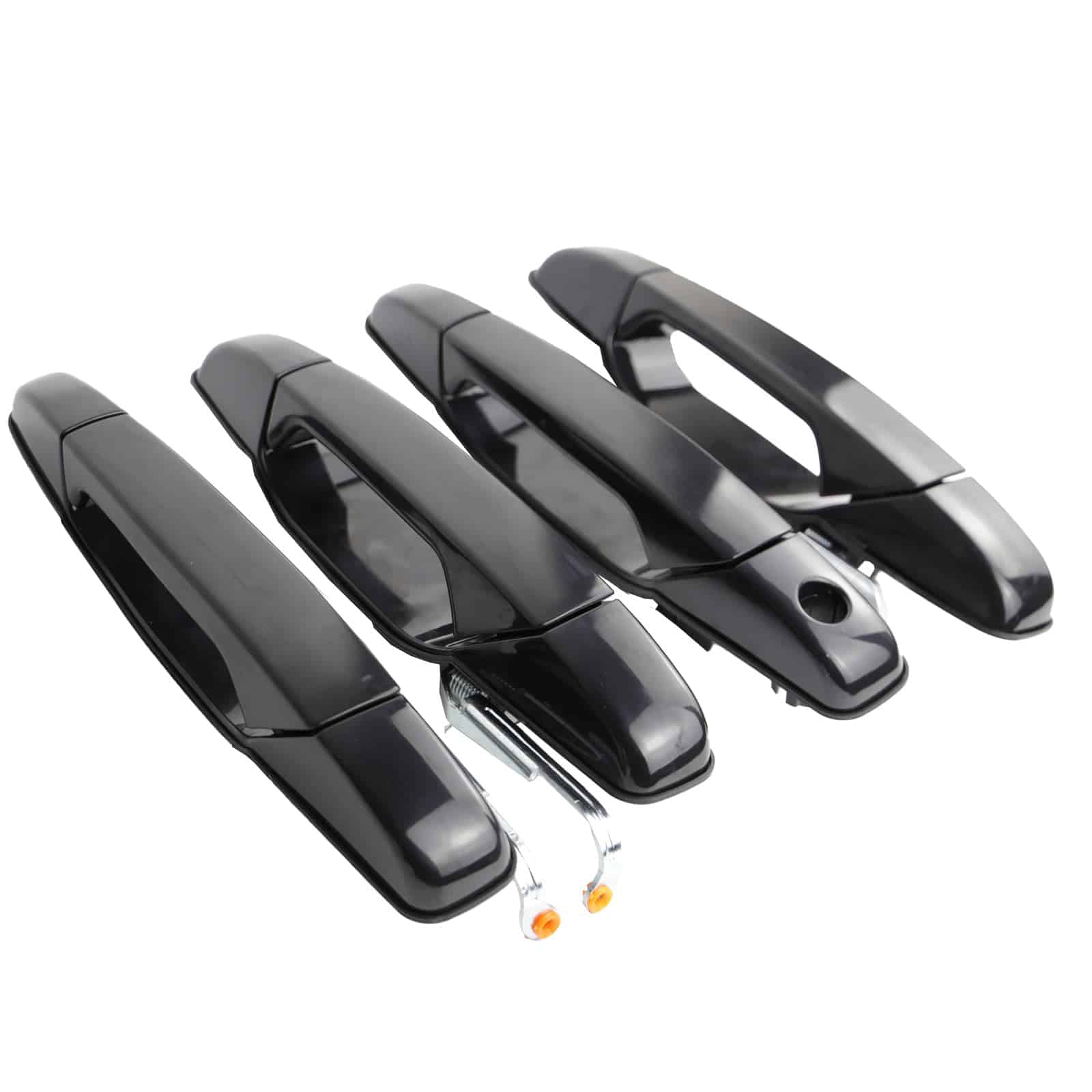 4PCS Manijas exteriores negras compatibles con Cadillac