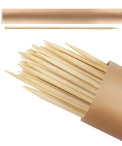 BETESINE Palitos de bambú para malvaviscos de 6.3 mm de