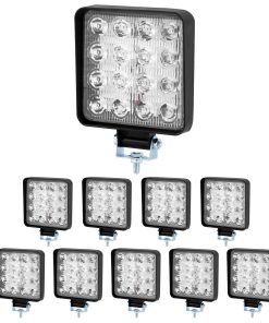 QWORK 4-Inch 48W Barra de Luz LED Luces de Trabajo - 10PCS