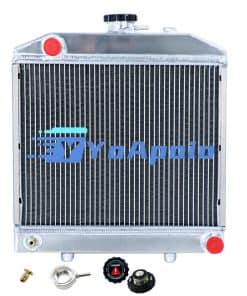 Radiador de aluminio de 2 filas YoApoio para Tractor Ford