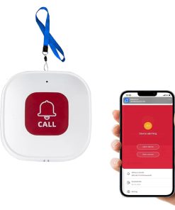 Botón de Llamada WiFi para Cuidadores de -blanco