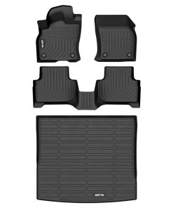 AIPOIL Juego de tapetes para piso y -Negro