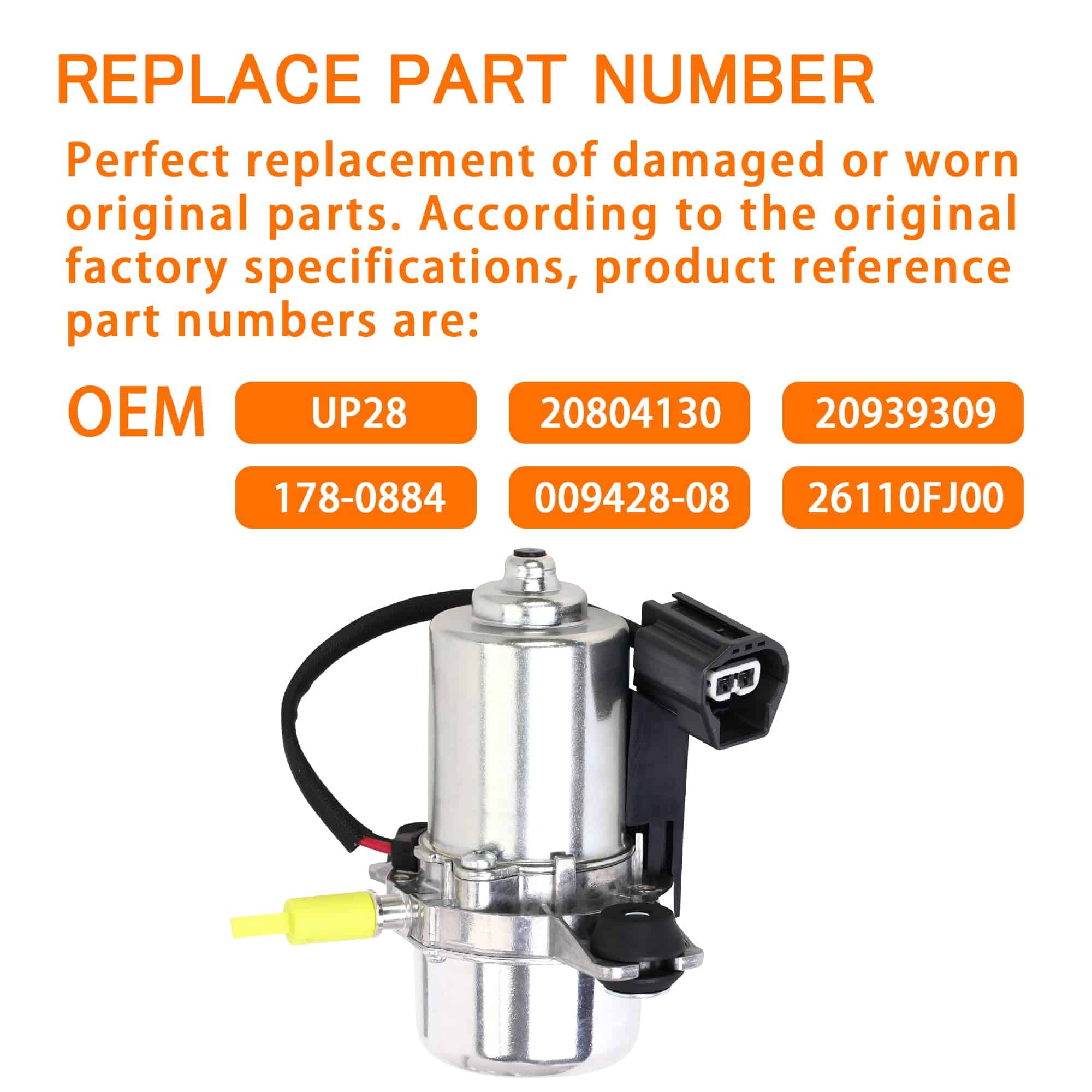 FIQAPJ Bomba de vacío del freno reemplaza # 20804130, - Imagen 5