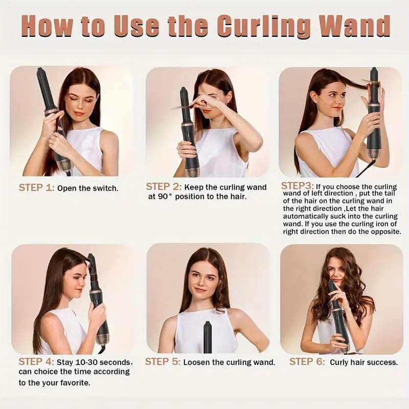 Cepillo Secador de Pelo 5 en 1, Cepillo Secador de Iones - Imagen 8