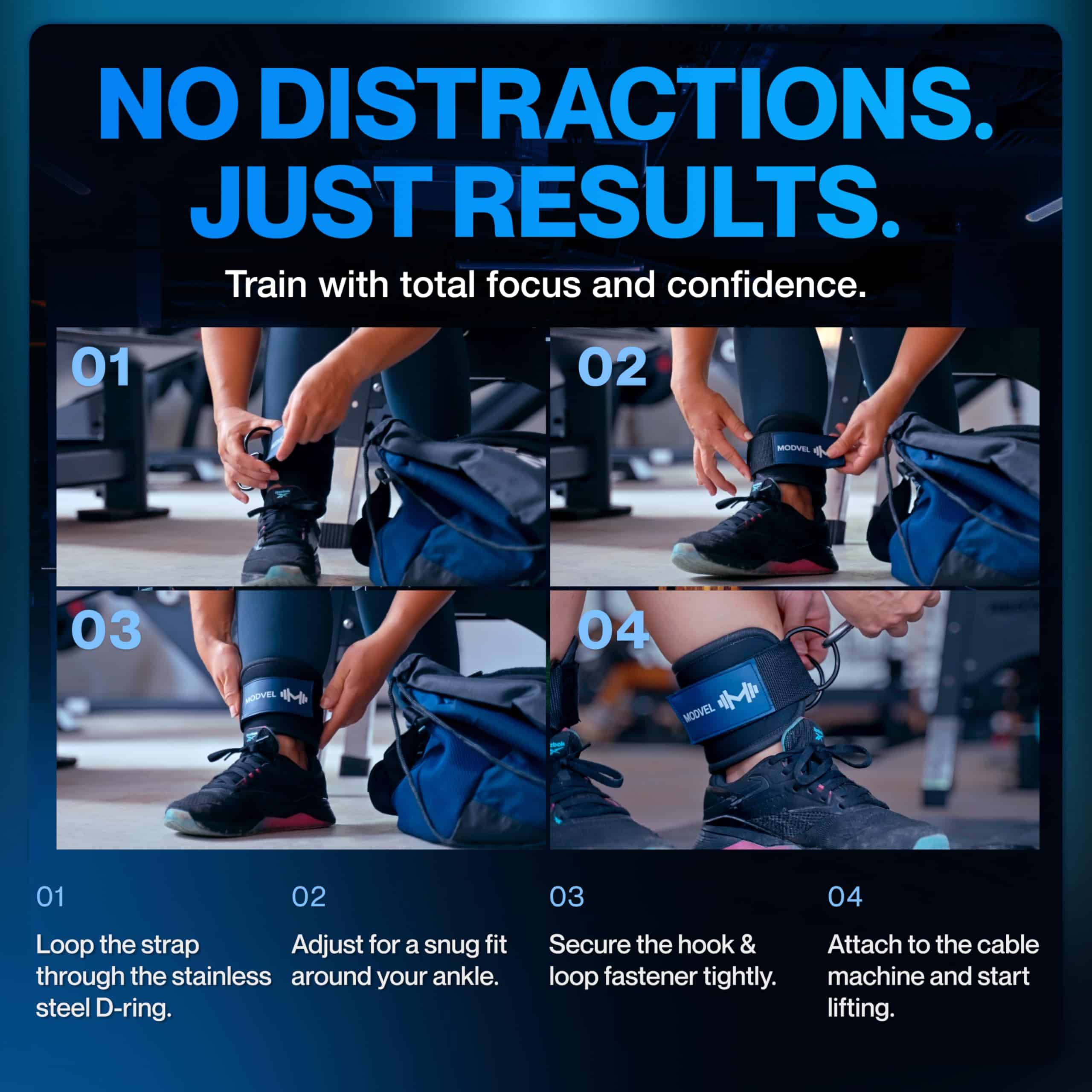 Correa de Tobillo Modvel (Individual) para -Rosa - Imagen 9