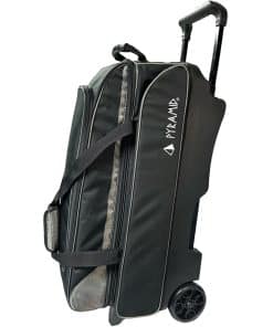 Bolso para bolos Pyramid Prime Triple Roller (Negro/Plata)