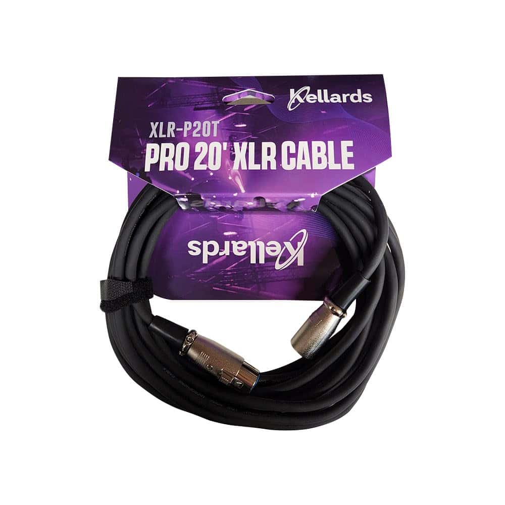 Cable de micrófono XLR Kellards XLR-P20T Pro de 20 pies, - Imagen 5