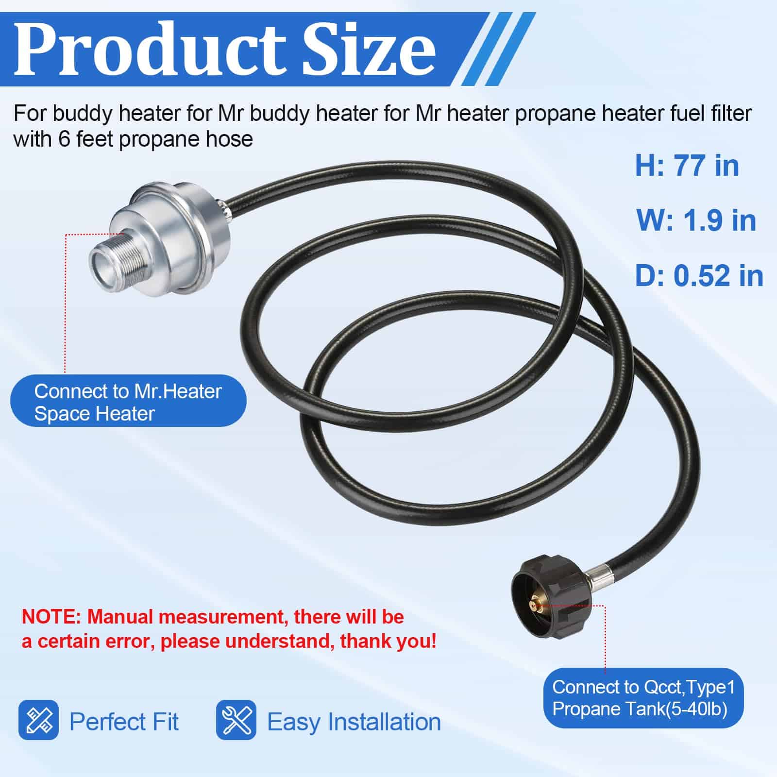 Filtro de Combustible de Propano Mr. Heater F273699 con - Imagen 5