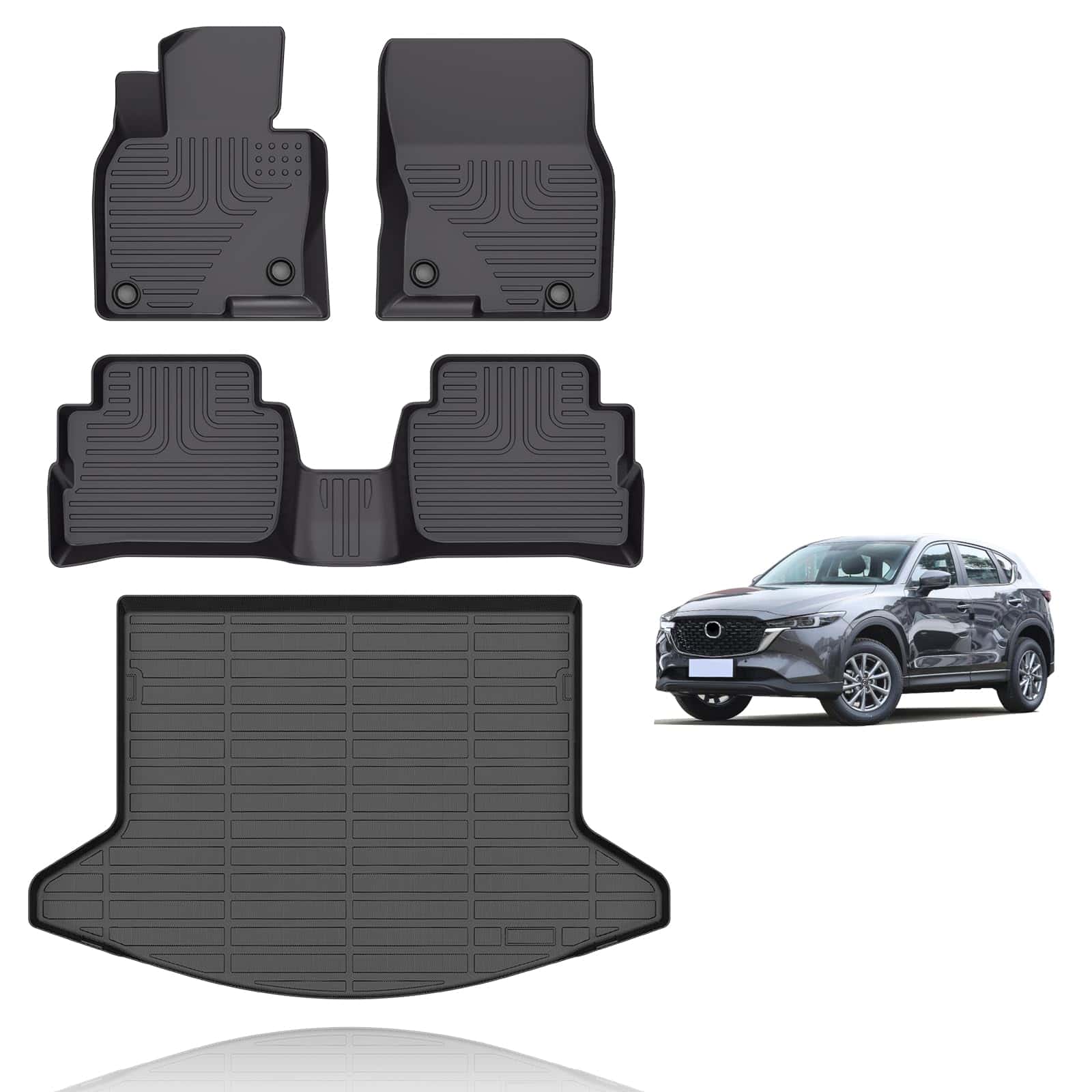 Juego de Tapetes y Forros de Carga Wayhigh para Mazda CX-5