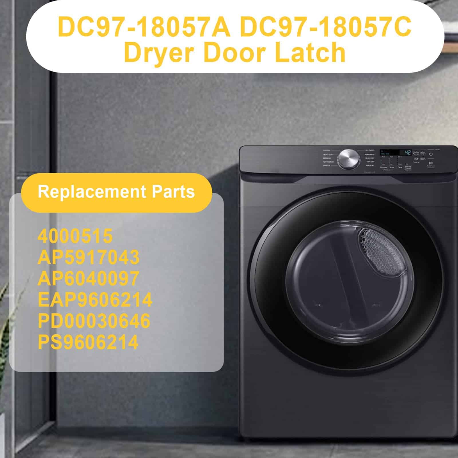 Ensamblaje de pestillo de puerta para secadora DC97-18057A - Imagen 3