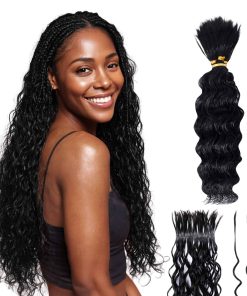 Cabello de Trenzado Humano, Trenzas Bohemias Pre-Divididas