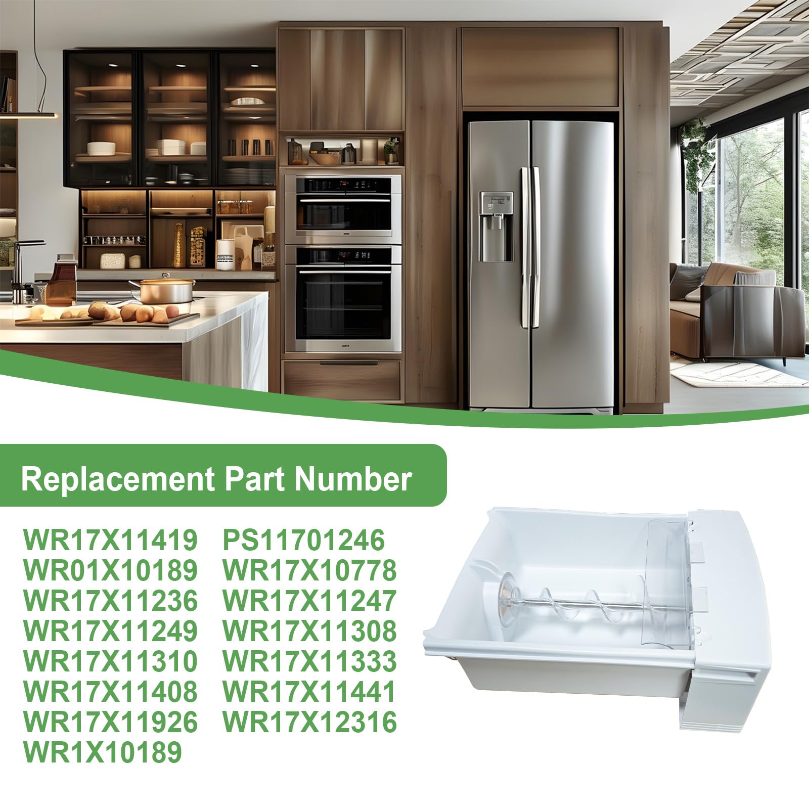 OEM WR17X23255 Ensamble de Cubo de Contenedor de Hielo - Imagen 3