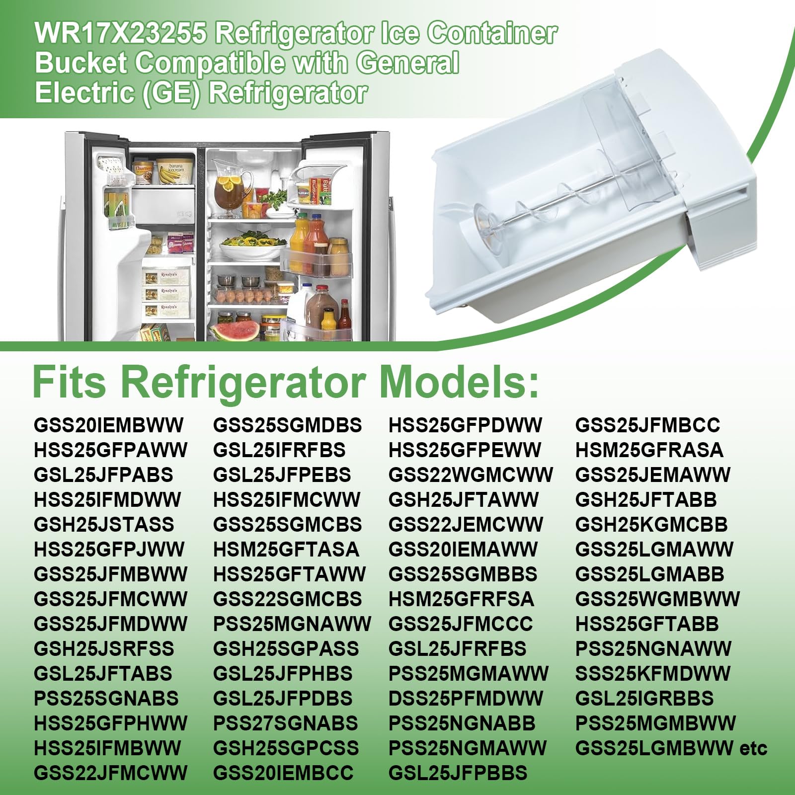 OEM WR17X23255 Ensamble de Cubo de Contenedor de Hielo - Imagen 4