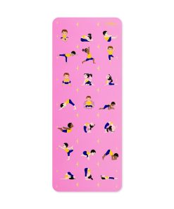 Tapete de Yoga Ecológico Premium para Niños -Rosa