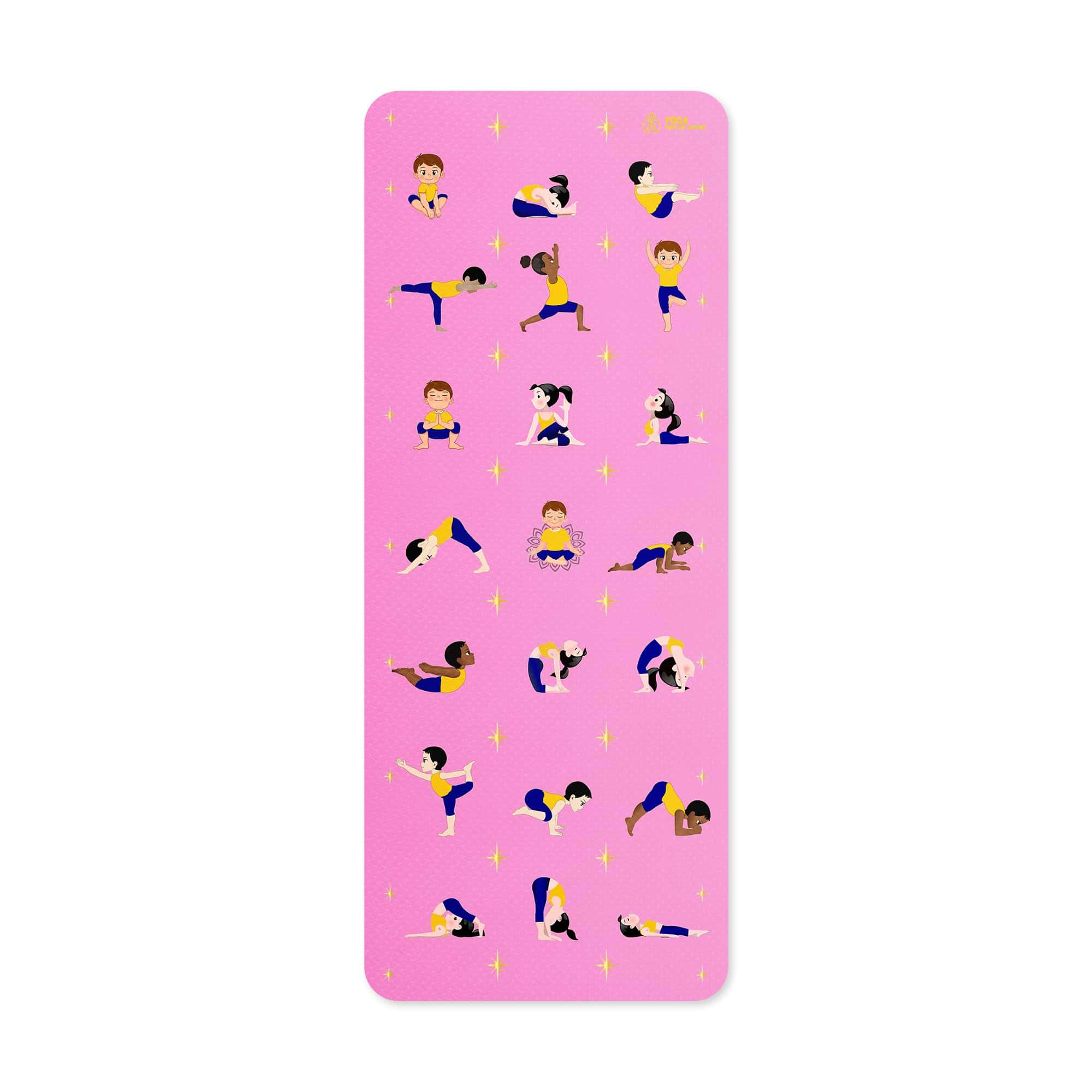 Tapete de Yoga Ecológico Premium para Niños -Rosa