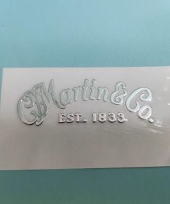 Etiquetas metálicas para Guitarra Martin Head Logo -