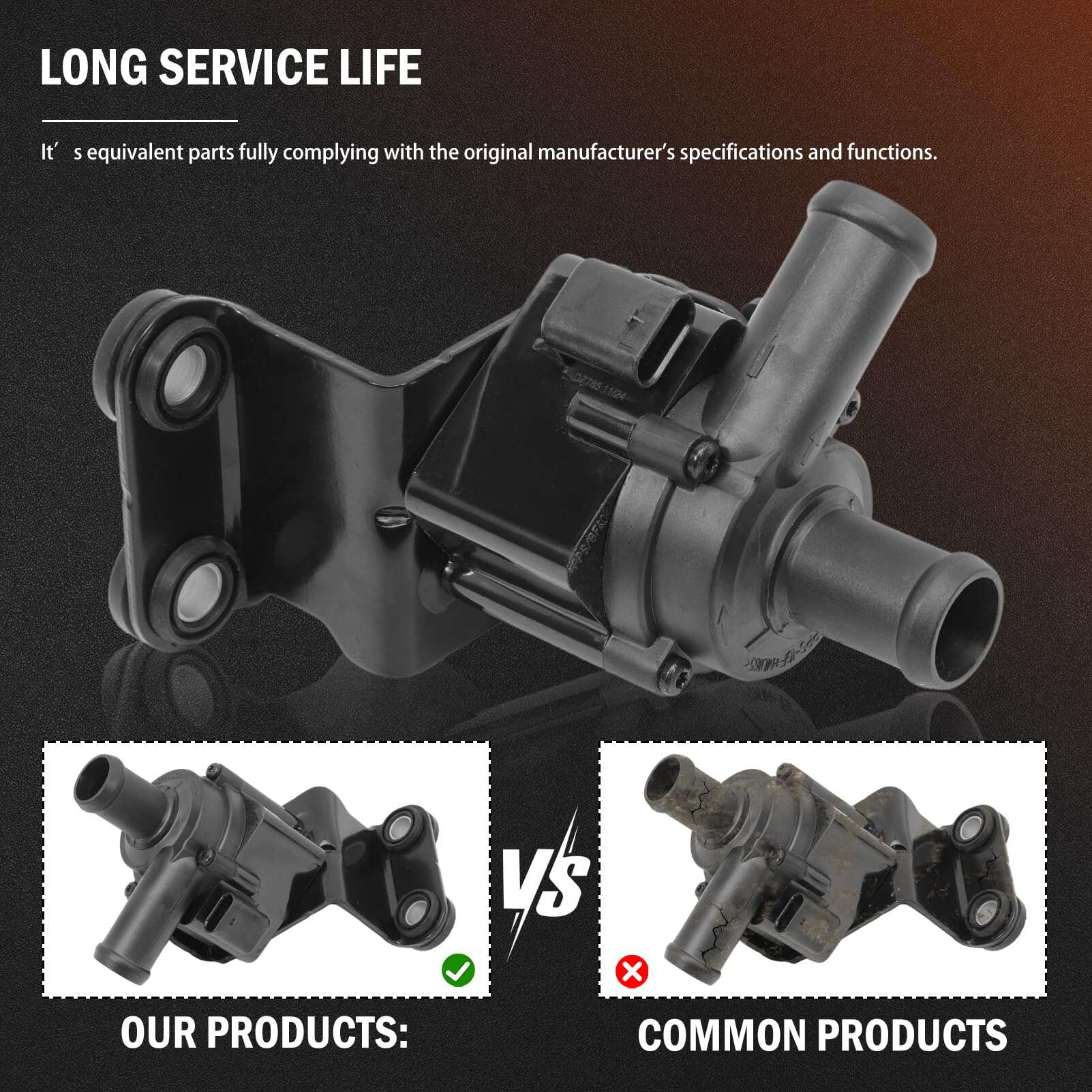 Bomba de Agua Eléctrica Auxiliar del Motor Apto para Escape - Imagen 6