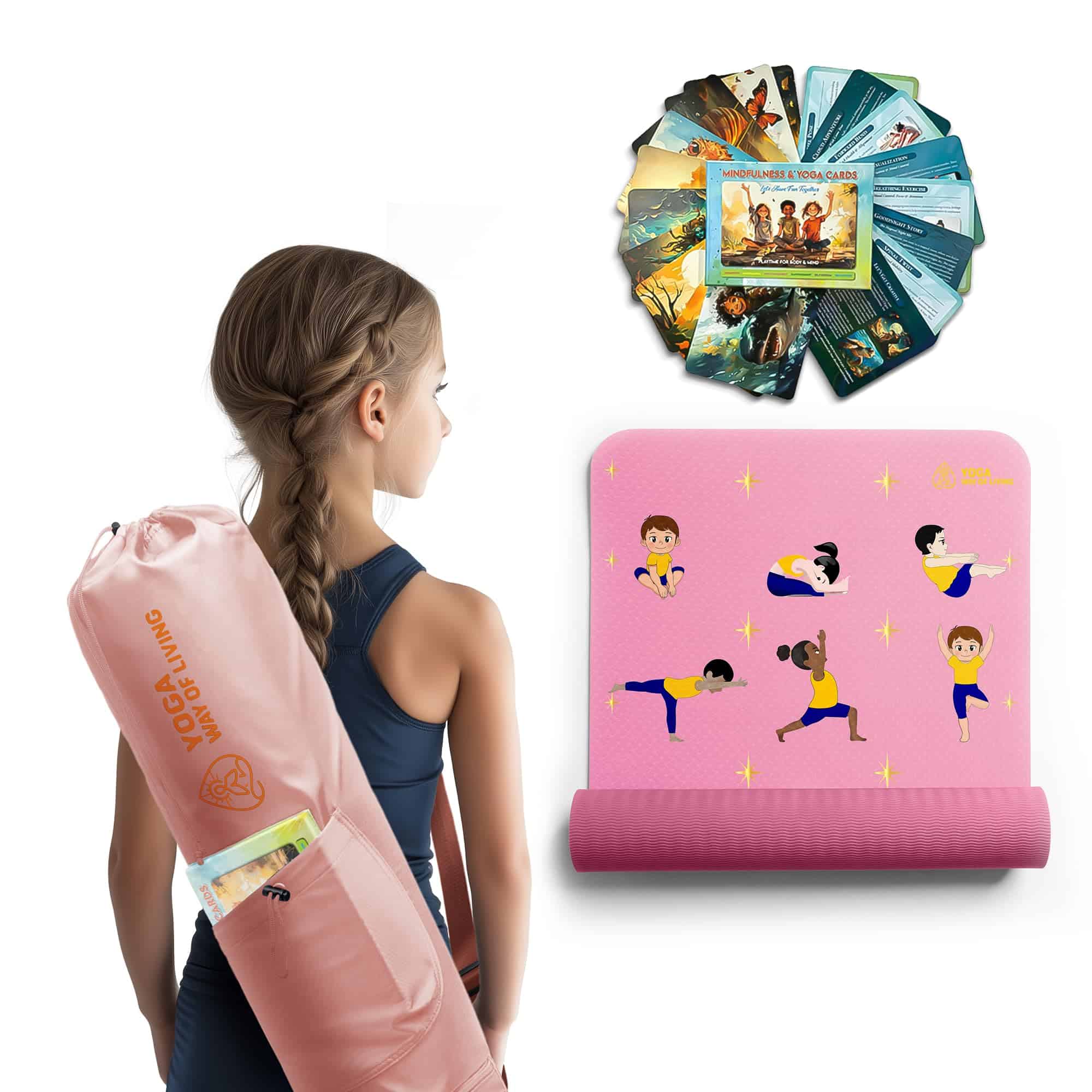 SET de Yoga MindfulKids - Tapete Premium Eco Friendly,