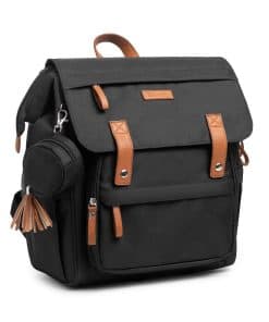 Mochila para pañales Purple Finch, pequeña, ligera, con