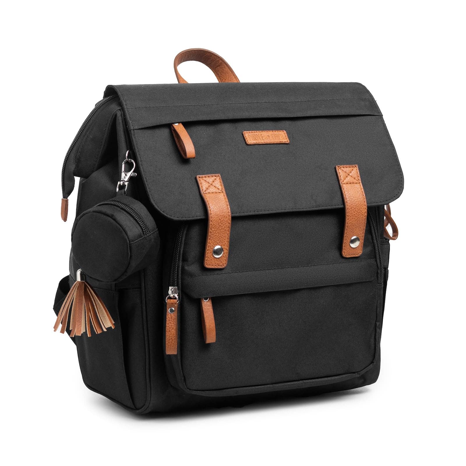 Mochila para pañales Purple Finch, pequeña, ligera, con