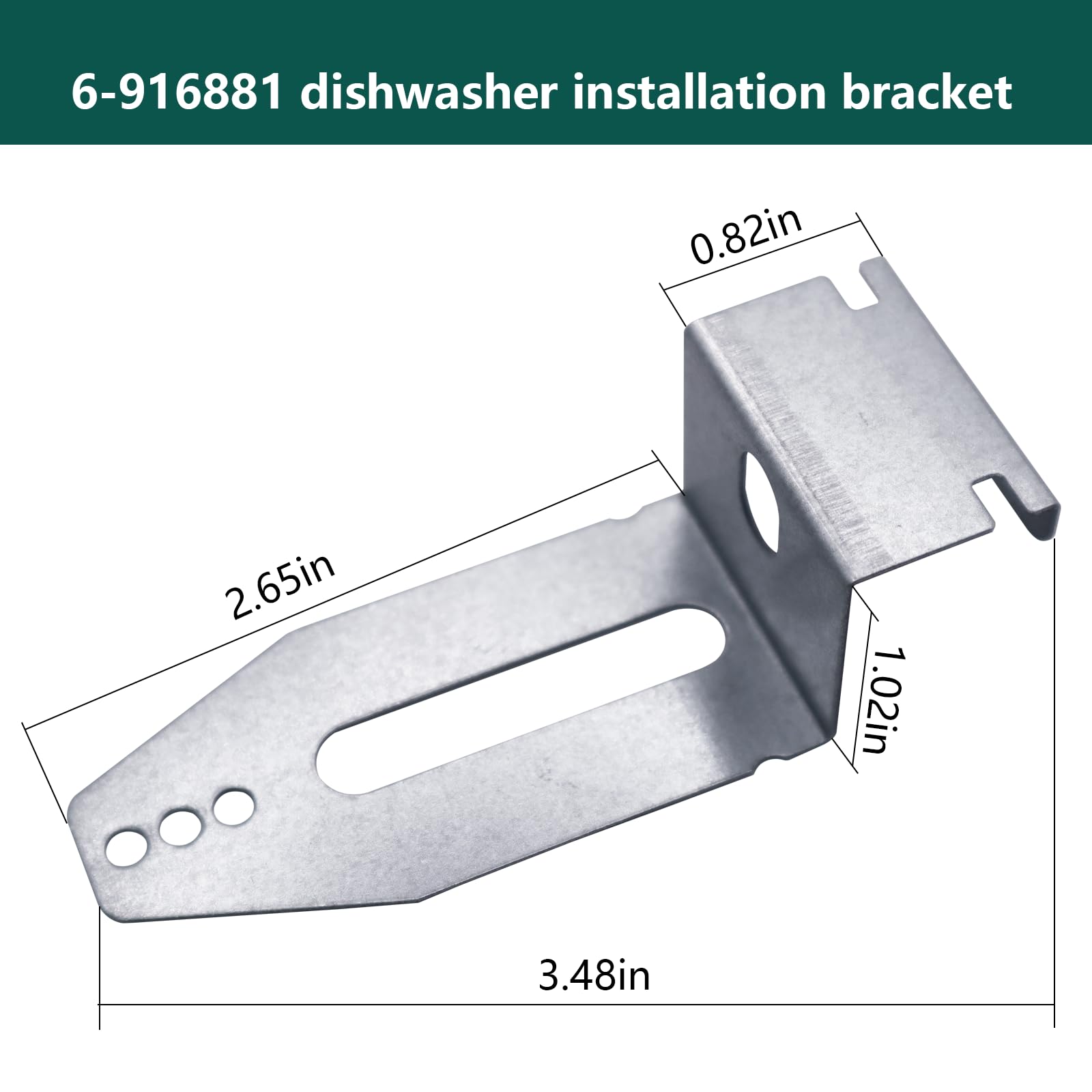 2 PCS Soporte de Montaje para Lavavajillas 6-916881 de - Imagen 3