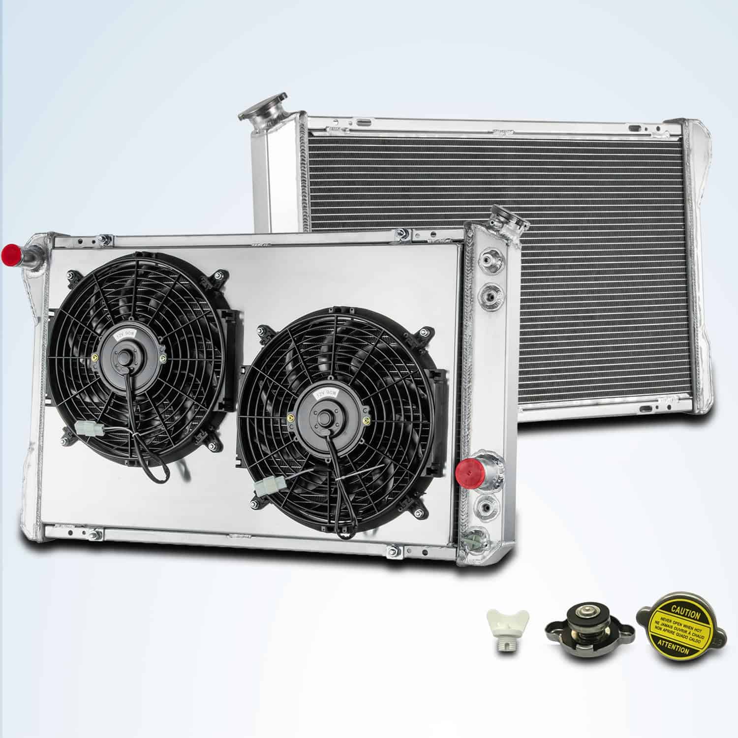 Radiador de aluminio de 3 filas MC951 con ventilador de