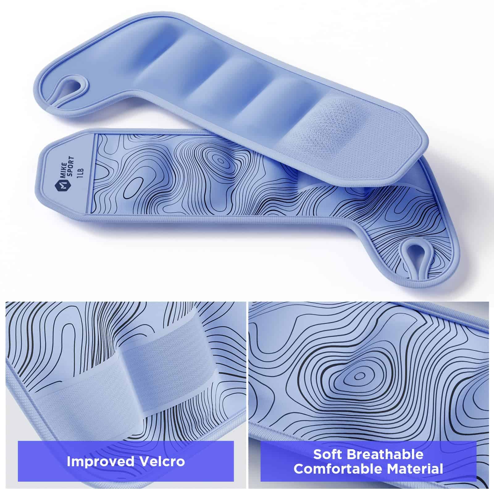 M Mike Sport Pesas de Muñeca con Presillas de Pulgar - Imagen 3