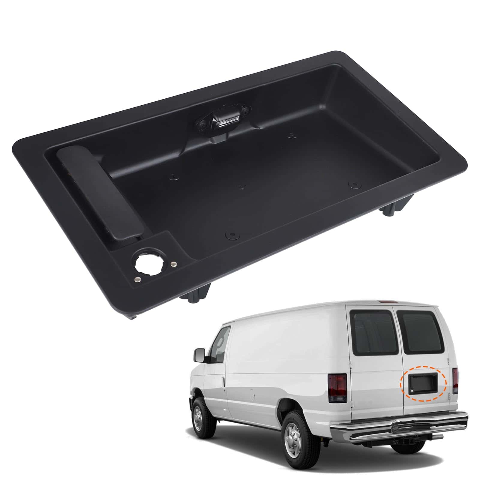 Manija de la Puerta Trasera Exterior & Soporte de Placa de