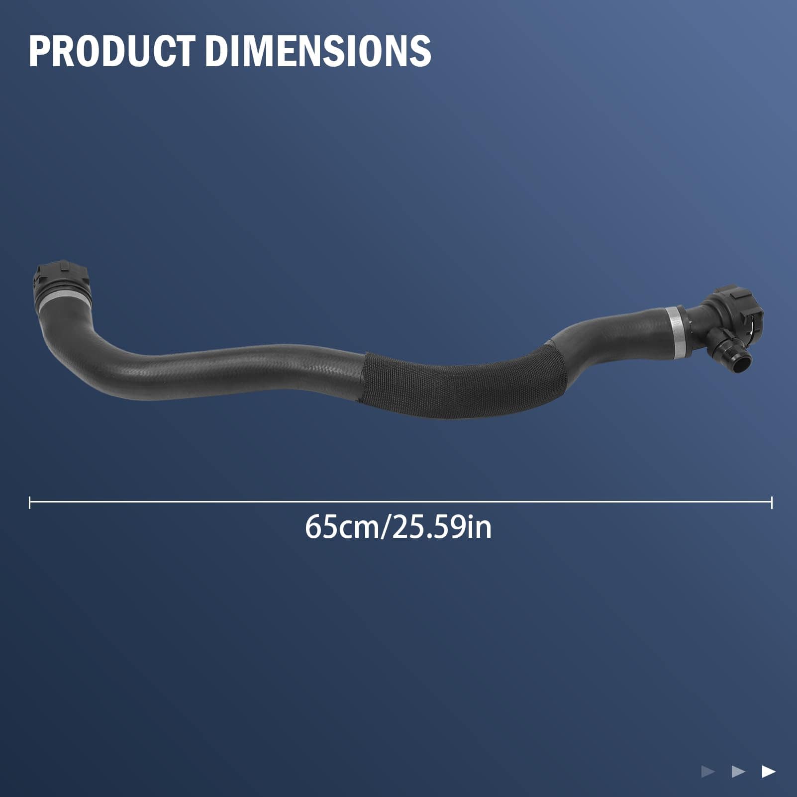 Manguera de Radiador de Goma Gaogisy, 1.5 Pulgadas, Negra, - Imagen 5