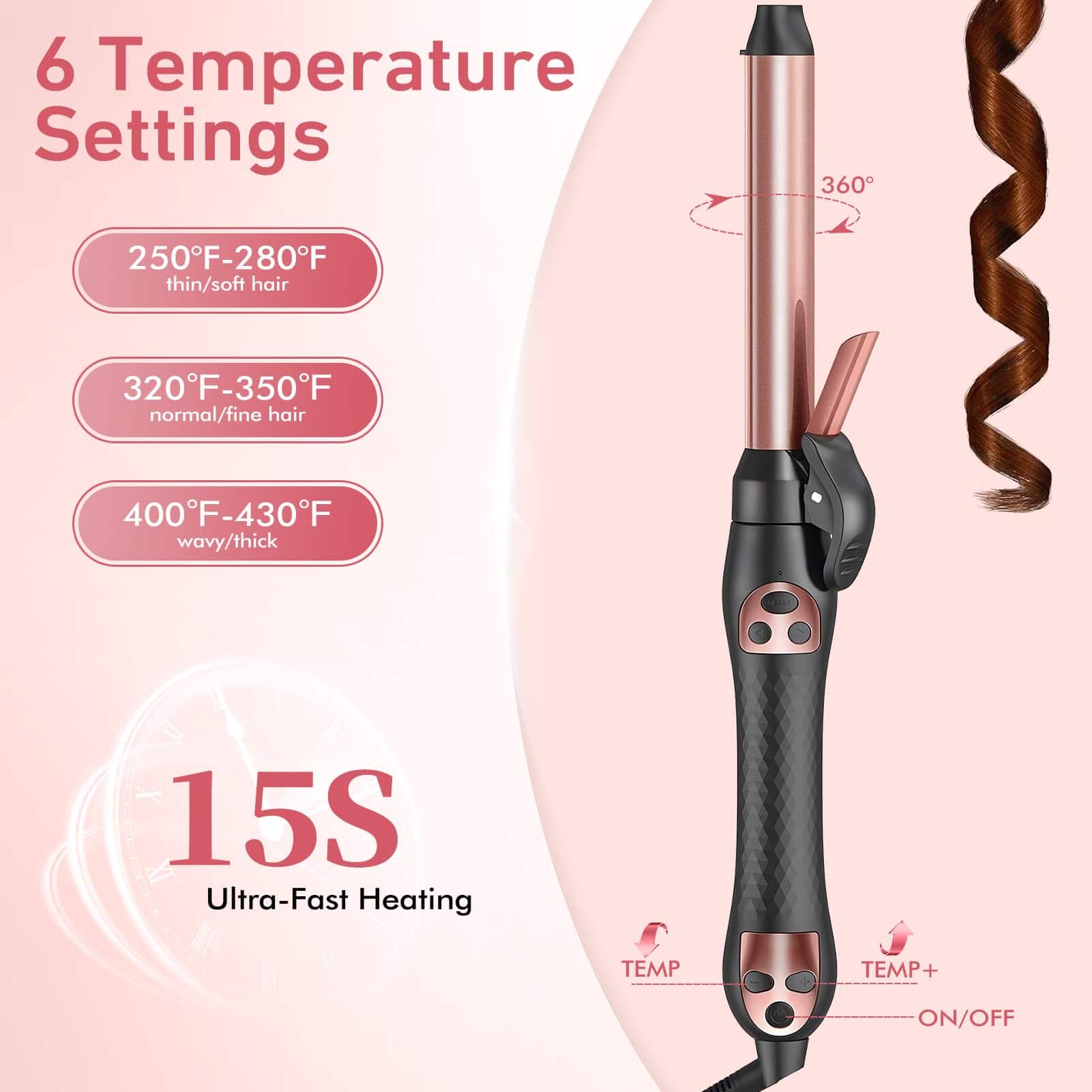 Rizador Automático Giratorio Soffiya de 1 Pulgada - - Imagen 4