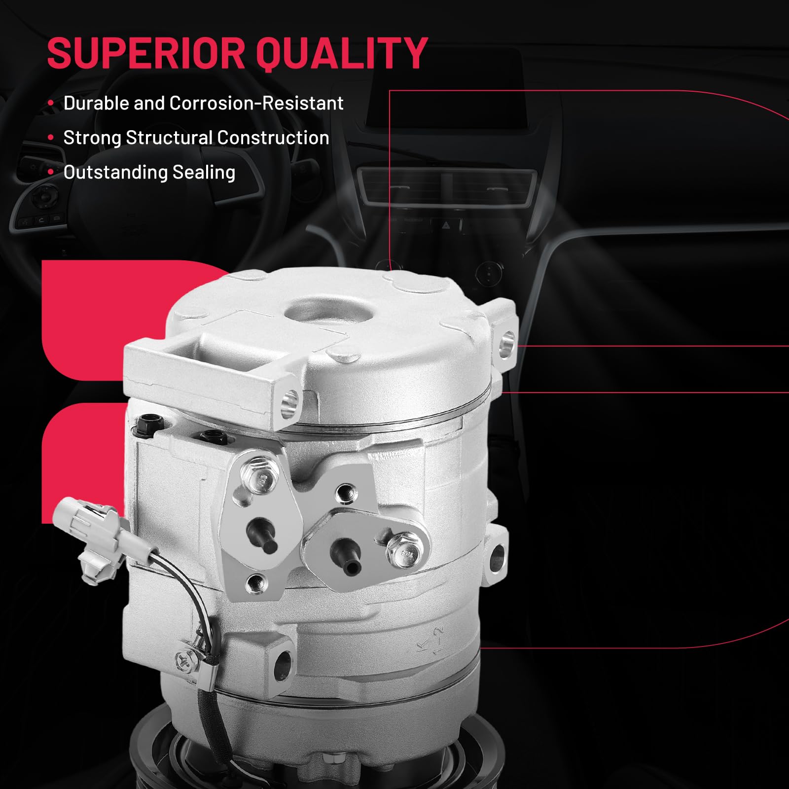 Compresor de Aire Acondicionado A/C con -320-08050 - Imagen 4