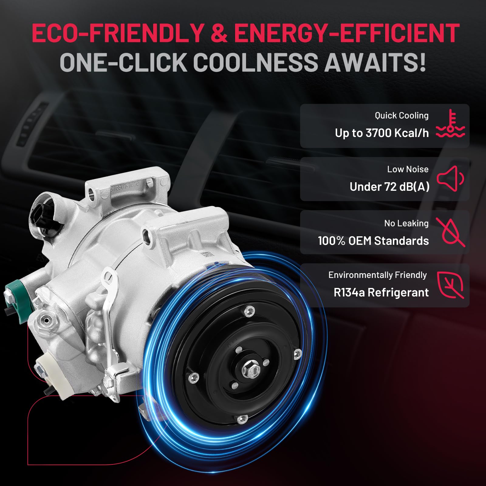 Compresor de Aire Acondicionado A/C con -2009-2010 - Imagen 5