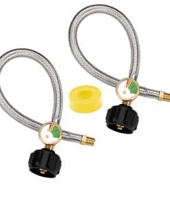 Manguera de Propano de 1/4'' Macho NPT con Medidor para