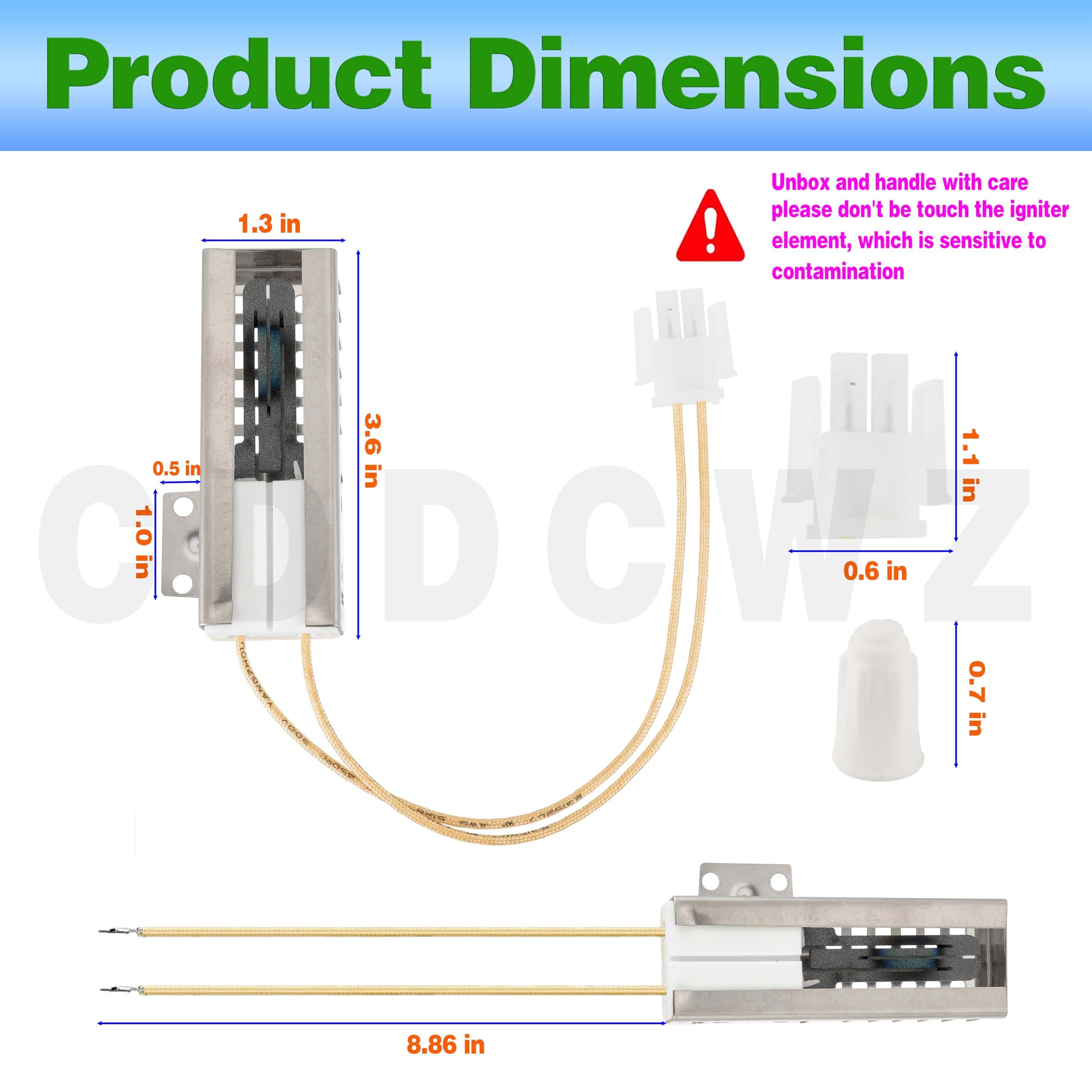 Ignitor DG94-00520a Compatible con Horno Sam-sung - Imagen 3