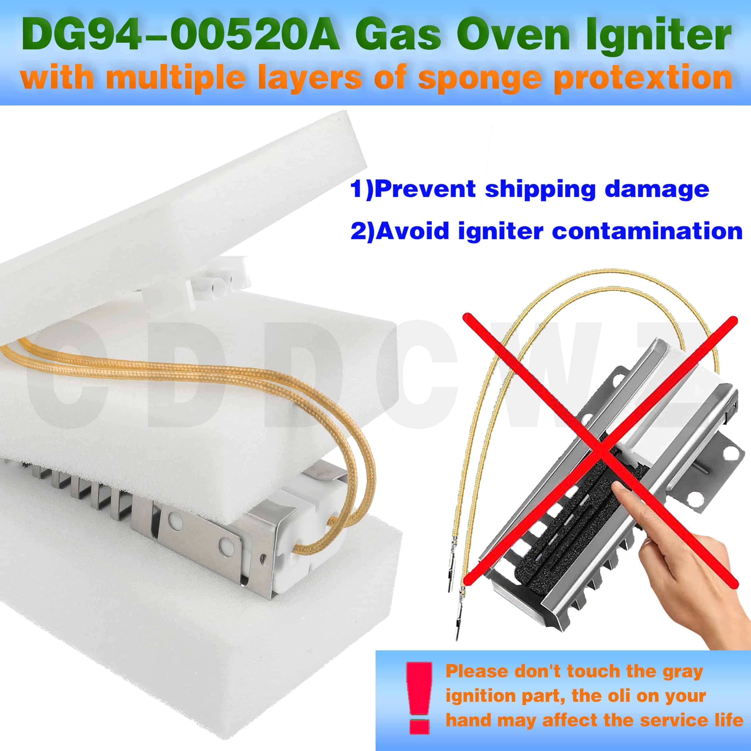 Ignitor DG94-00520a Compatible con Horno Sam-sung - Imagen 7
